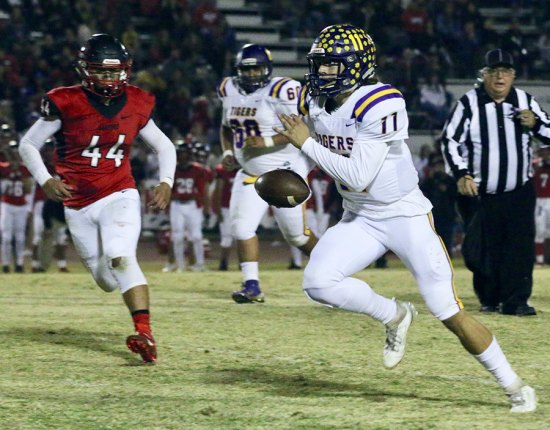 Lemoore's Justin Holaday was the only quarterback named to the West Yosemite League All League First Team.